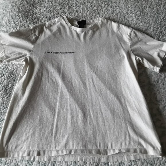 Men's H & M Relaxed Fit White T-Shirt Size Medium - Picture 1 of 5